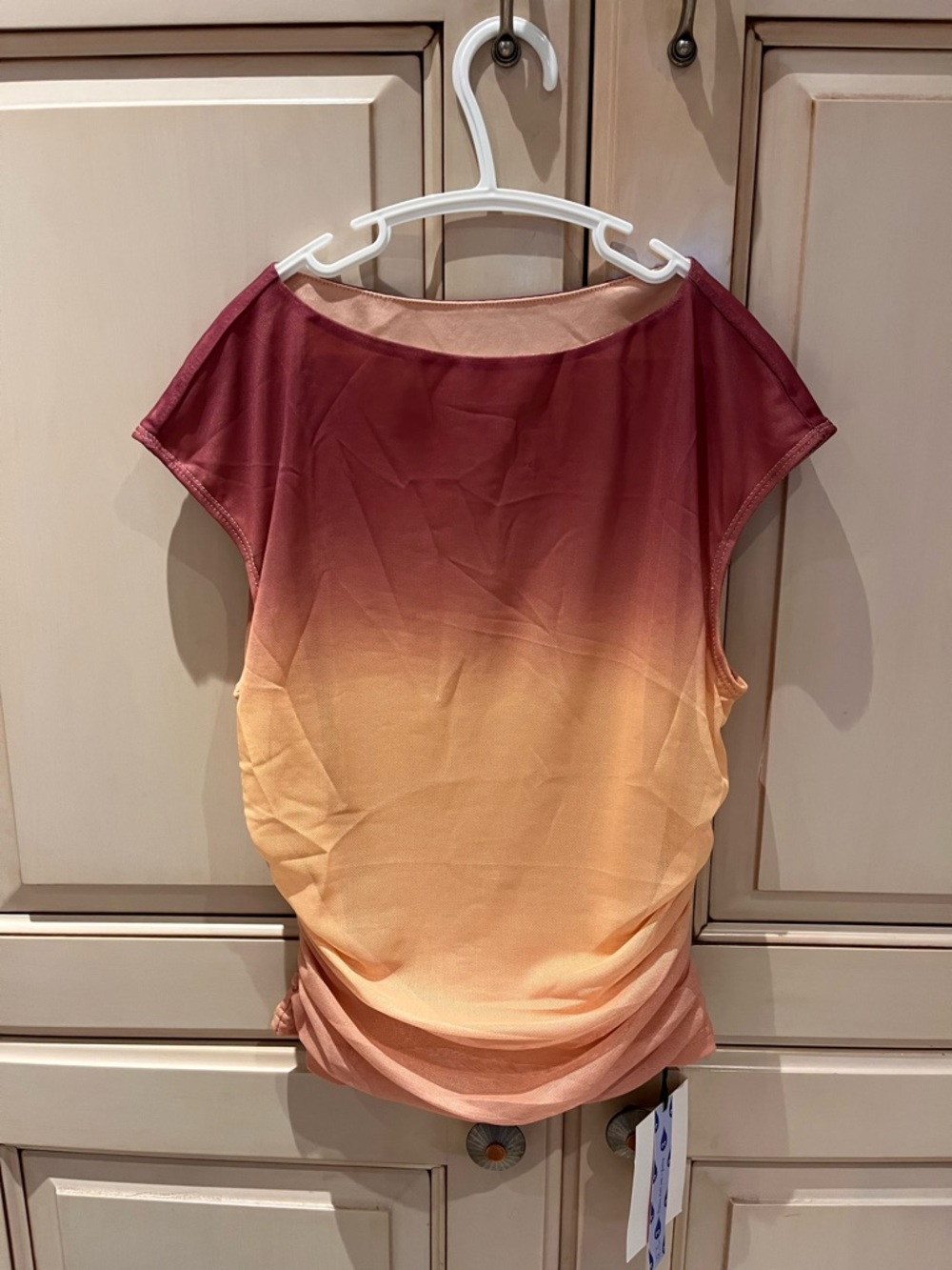 Cider Women's Ombre Tank Top in Berry to Peach